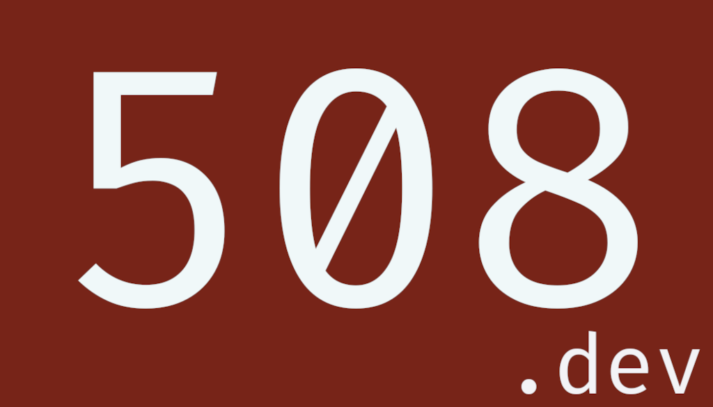 508.dev Blog